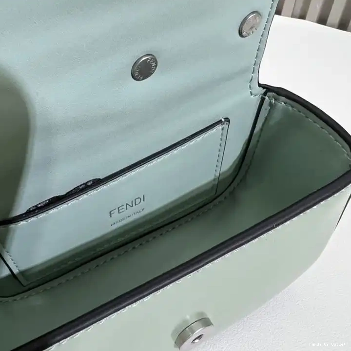 Cheap Calf In Leather F Bag Nano Fendi Green 0507